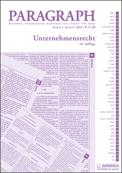 Paragraph - Unternehmensrecht - 