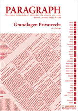 Paragraph - Grundlagen Privatrecht - 