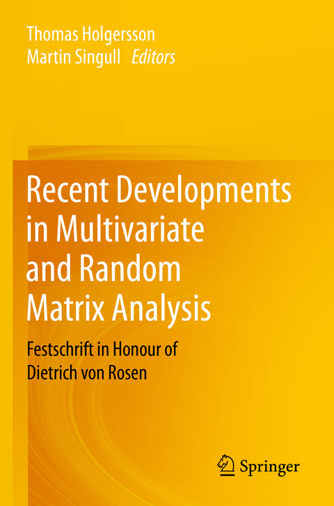 Recent Developments in Multivariate and Random Matrix Analysis - 