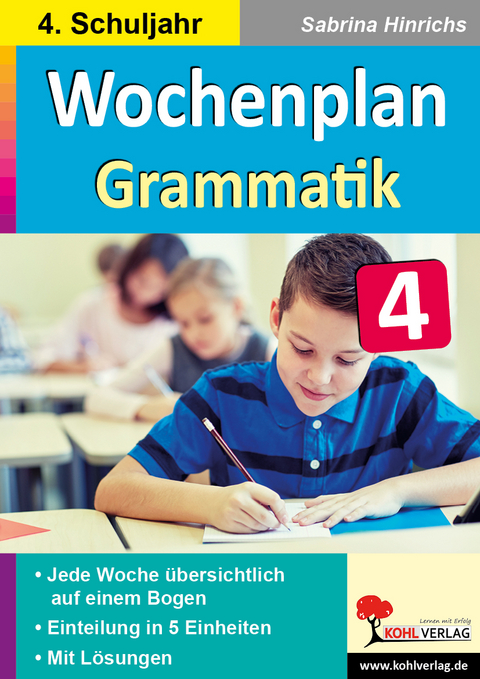 Wochenplan Grammatik / Klasse 4 - Sabrina Hinrichs