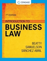 Introduction to Business Law - Samuelson, Susan; Beatty, Jeffrey; Abril, Patricia