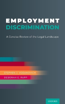 Employment Discrimination - Stephen J. Vodanovich, Deborah E. Rupp