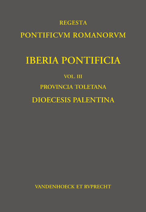 Iberia Pontificia. Vol. III: Provincia Toletana