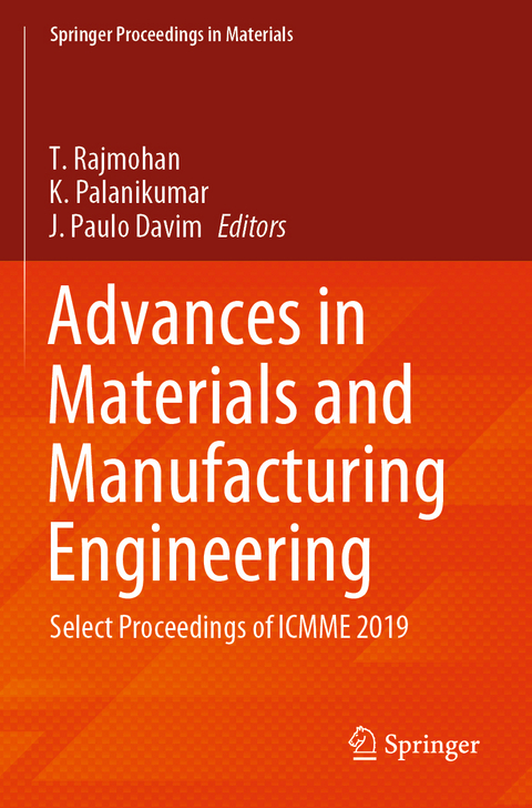 Advances in Materials and Manufacturing Engineering - 