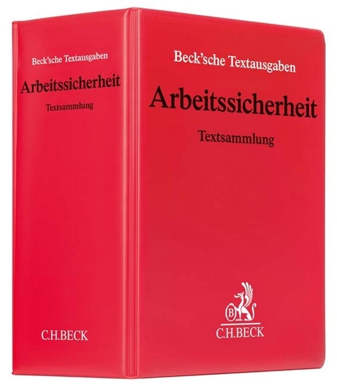 Arbeitssicherheit (ohne Fortsetzungsnotierung). Inkl. 60. ErgÃ¤nzungslieferung